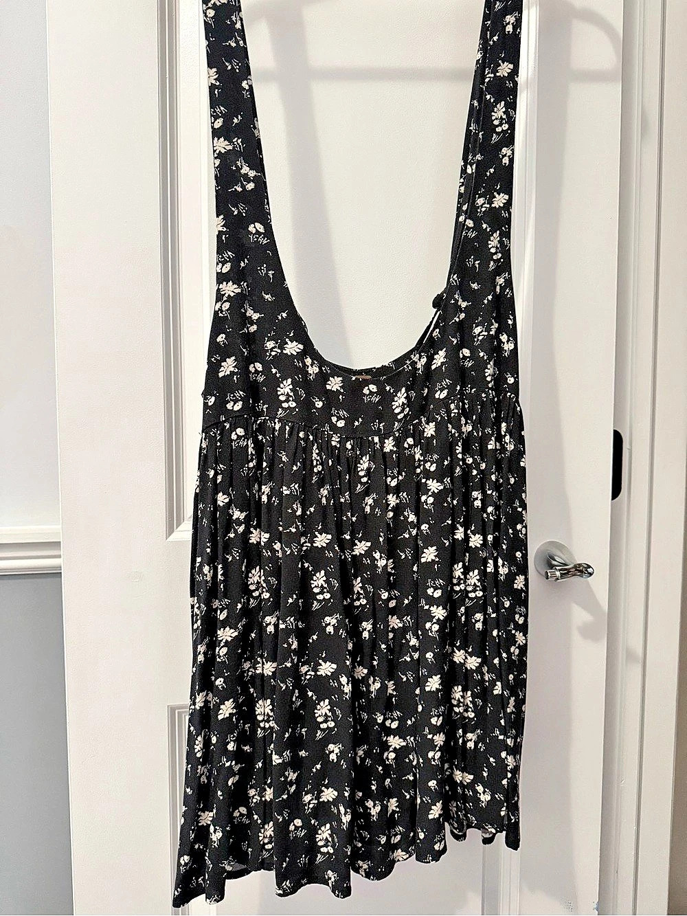 Free People Cecilia mini dress Black & Pink Small
